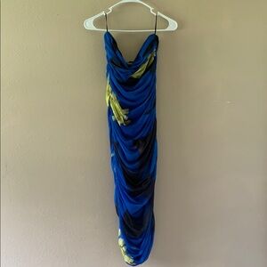 Zara Strapless Ruched Cocktail Dress Size Large